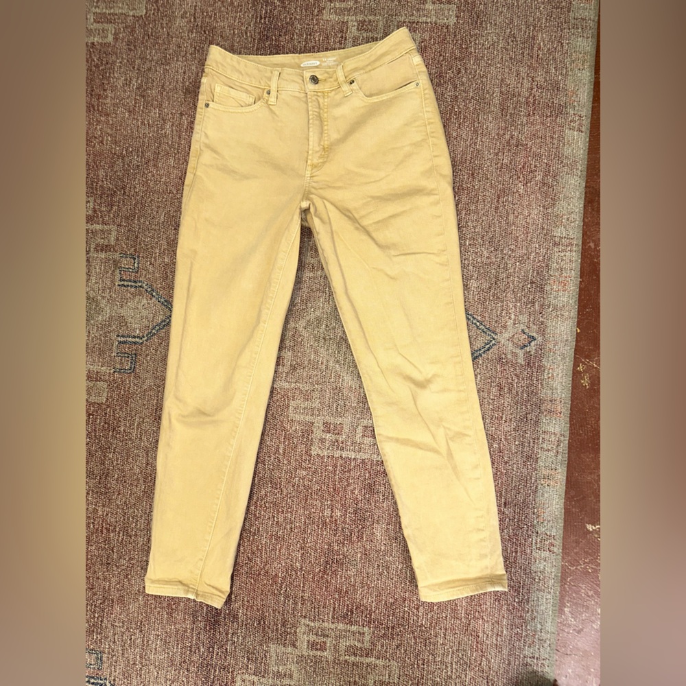 Old navy OG high rise straight super secret pockets in desert khaki size 8 ankle
